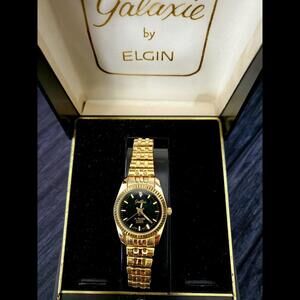 Rare Gold Lady‎ Lord Elgin President Diamond Watch NOS